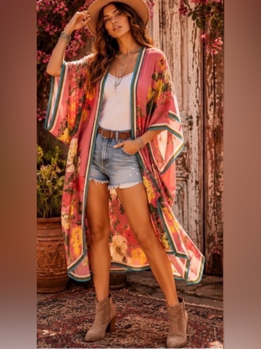 Aratta “My Valentine” Kimono Duster OSFM - NWT